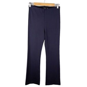 Aritzia Talula Womens Navy Blue High Waist Cropped Bootcut Pull On Pant Size M